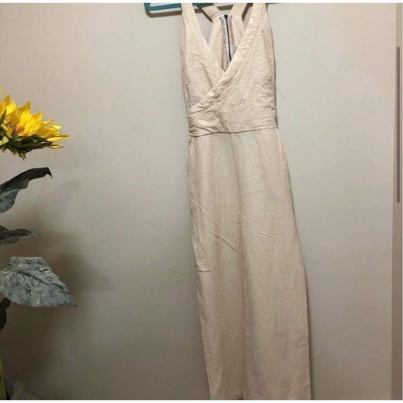Anthropologie Demi Textured Jumpsuit Size 10 - Picture 5 of 9